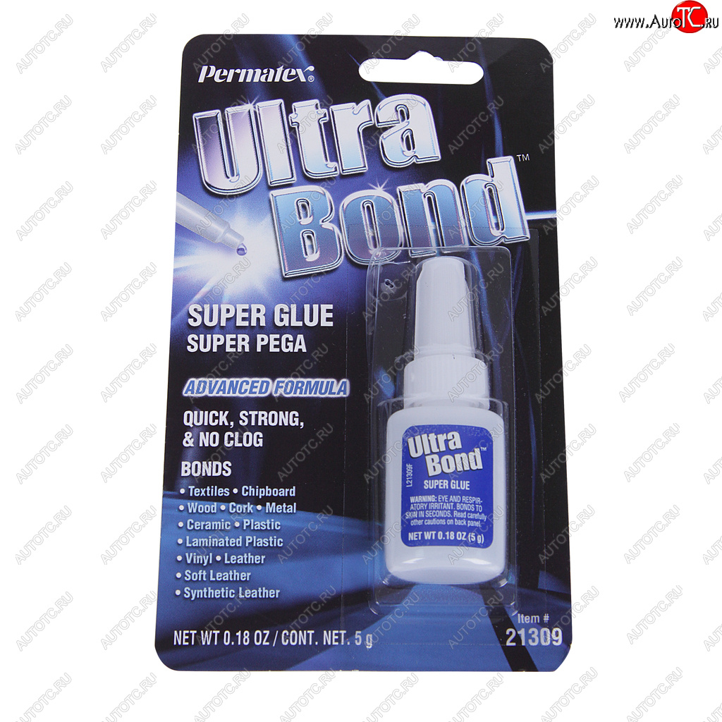 639 р. Клей-супер универсальный гель 5г Ultra Bond PERMATEX PERMATEX 21309  с доставкой в г. Майкоп