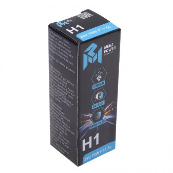 98 р. Лампа 24V H1 70W P14.5s Standart MEGAPOWER MEGAPOWER 370-33-002  с доставкой в г. Майкоп. Увеличить фотографию 3