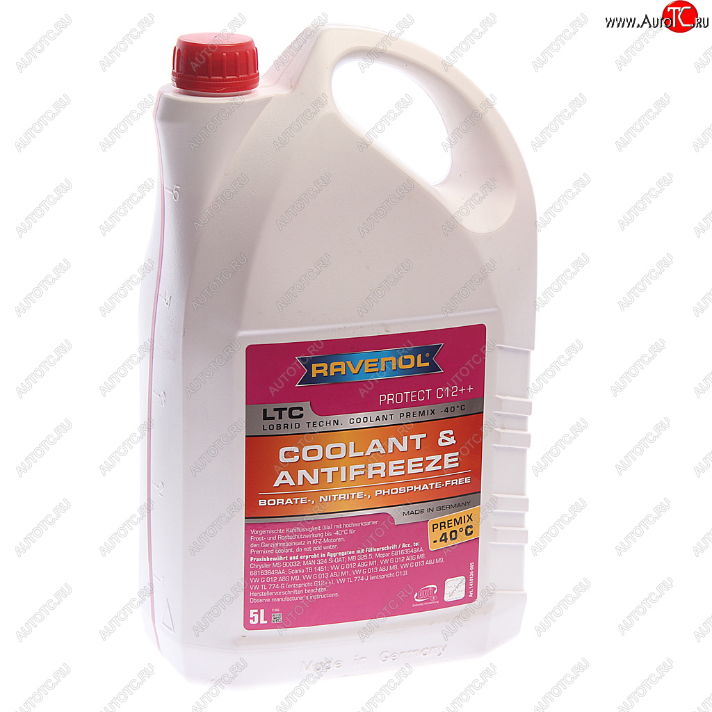 3 499 р. Антифриз красный -40C 5л C12 готовый RAVENOL RAVENOL 1410126005 RAVENOL 1410126005  с доставкой в г. Майкоп