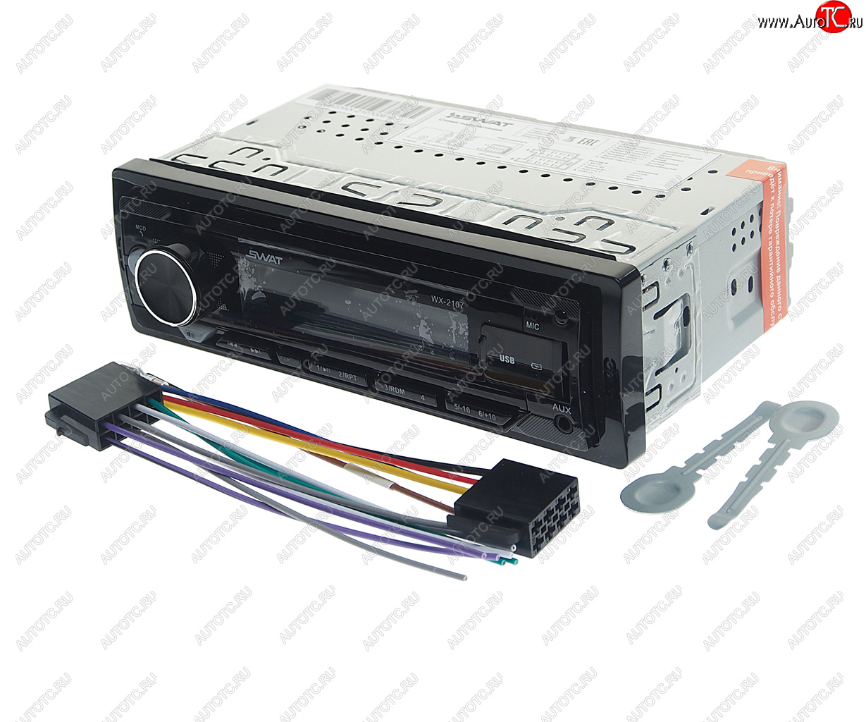 2 599 р. Магнитола автомобильная 1DIN SWAT SWAT wx-2107  с доставкой в г. Майкоп
