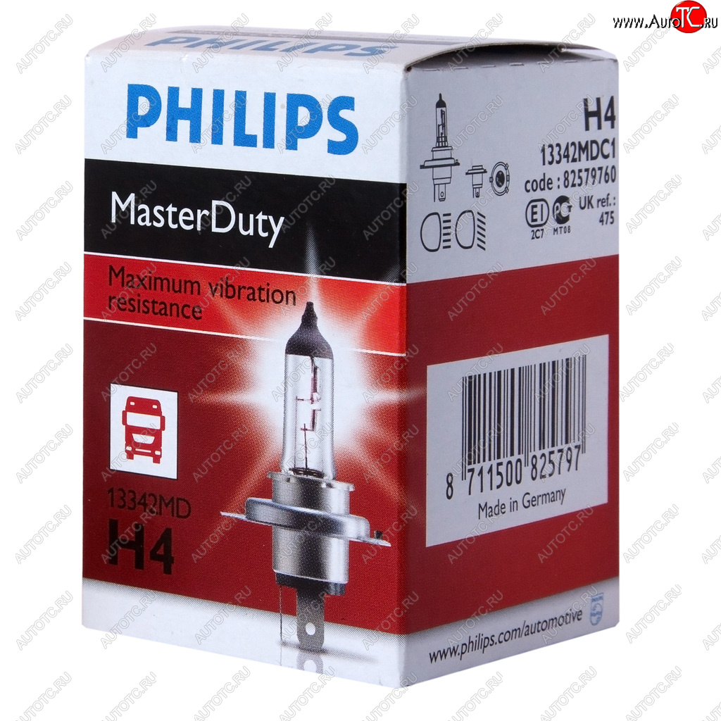 429 р. Лампа 24V H4 7570W P43t-38 Master Duty PHILIPS PHILIPS 13342mdc1  с доставкой в г. Майкоп
