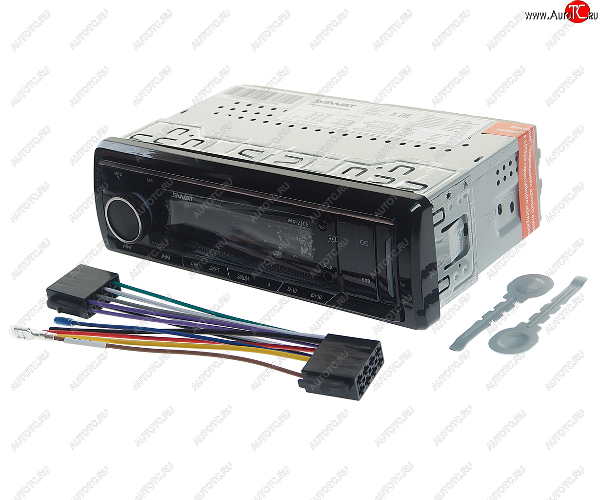2 599 р. Магнитола автомобильная 1DIN SWAT SWAT wx-2105  с доставкой в г. Майкоп