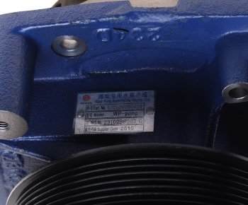 9 349 р. Насос водяной SHACMAN SHAANXI дв.WD615 OE SHACMAN 612600060389  с доставкой в г. Майкоп. Увеличить фотографию 6