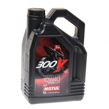 8 549 р. Масло моторное для 4-х тактных двигателей 300V 4T FACTOTY LINE 10W40 синт.4л MOTUL MOTUL 104121  с доставкой в г. Майкоп. Увеличить фотографию 1