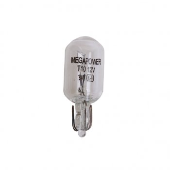 11 р. Лампа 12V W3W W2.1x9.5d Standart MEGAPOWER MEGAPOWER 370-33-068  с доставкой в г. Майкоп. Увеличить фотографию 1