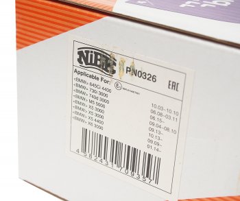 4 699 р. Колодки тормозные задние (4шт.) NIBK BMW 7 серия E65,E66, E67, E68 дорестайлинг, седан (2001-2005)  с доставкой в г. Майкоп. Увеличить фотографию 3