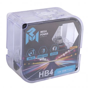 429 р. Лампа 12V HB4 55W P22d бокс (2шт.) Long Life MEGAPOWER MEGAPOWER 370-33-042  с доставкой в г. Майкоп. Увеличить фотографию 4
