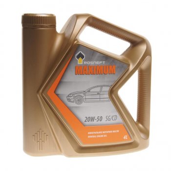 1 169 р. Масло моторное MAXIMUM 20W50 SG/CD мин.4л РОСНЕФТЬ РОСНЕФТЬ 40814542 РОСНЕФТЬ 40814542  с доставкой в г. Майкоп. Увеличить фотографию 1