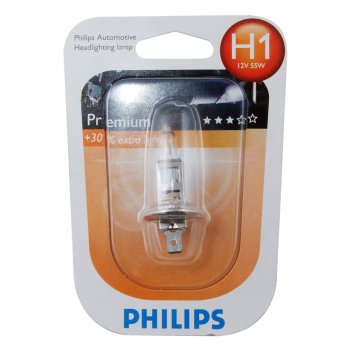 319 р. Лампа 12V H1 55W P14.5s +30% блистер (1шт.) Premium PHILIPS PHILIPS 12258prb1  с доставкой в г. Майкоп. Увеличить фотографию 1