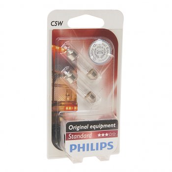 171 р. Лампа 24V C5W SV8.5-8 блистер (2шт.) PHILIPS PHILIPS 13844b2  с доставкой в г. Майкоп. Увеличить фотографию 1