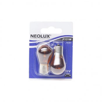 215 р. Лампа 12V PY21W BAU15s 280лм блистер (2шт.) Standard NEOLUX NEOLUX n581-02b  с доставкой в г. Майкоп. Увеличить фотографию 1