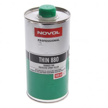 519 р. Разбавитель THIN 880 для жидкой шпатлевки 500мл NOVOL NOVOL 32201  с доставкой в г. Майкоп. Увеличить фотографию 1