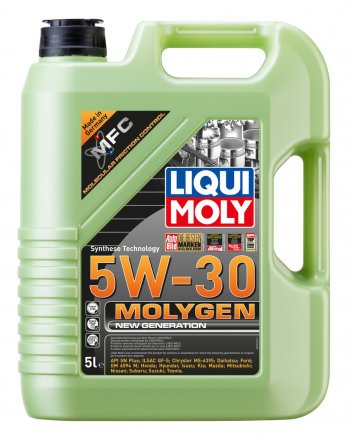8 849 р. Масло моторное MOLYGEN NEW GENERATION 5W30 синт.5л LIQUI MOLY LIQUI MOLY 9043 LIQUI MOLY 9043  с доставкой в г. Майкоп. Увеличить фотографию 1