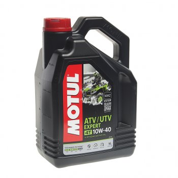 4 999 р. Масло моторное для 4-х тактных двигателей ATV-UTV EXPERT 4T 10W40 п/синт.4л MOTUL MOTUL 105939 MOTUL 105939  с доставкой в г. Майкоп. Увеличить фотографию 1