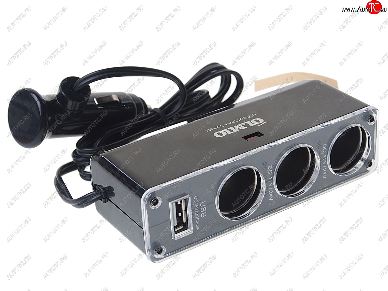 469 р. Разветвитель прикуривателя 3-х гнездовой 12V 1USB OLMIO OLMIO olm-038888  с доставкой в г. Майкоп