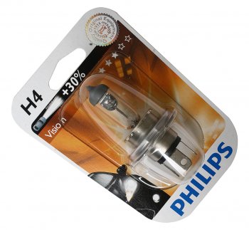 319 р. Лампа 12V H4 6055W P43t-38 +30% блистер (1шт.) Premium PHILIPS PHILIPS 12342prb1  с доставкой в г. Майкоп. Увеличить фотографию 1