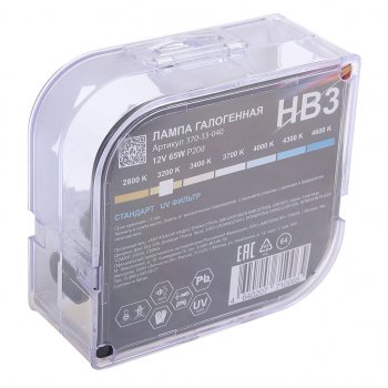 359 р. Лампа 12V HB3 65W P20d бокс (2шт.) Standart MEGAPOWER MEGAPOWER 370-33-040  с доставкой в г. Майкоп. Увеличить фотографию 4