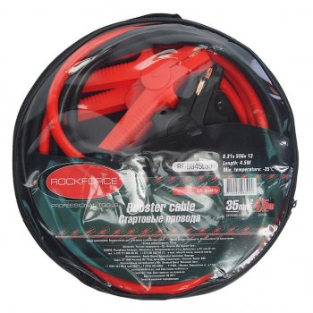 3 399 р. Провода для прикуривания 1000А 4.5м (морозостойкие) ROCKFORCE ROCKFORCE rf-884sl35  с доставкой в г. Майкоп. Увеличить фотографию 1