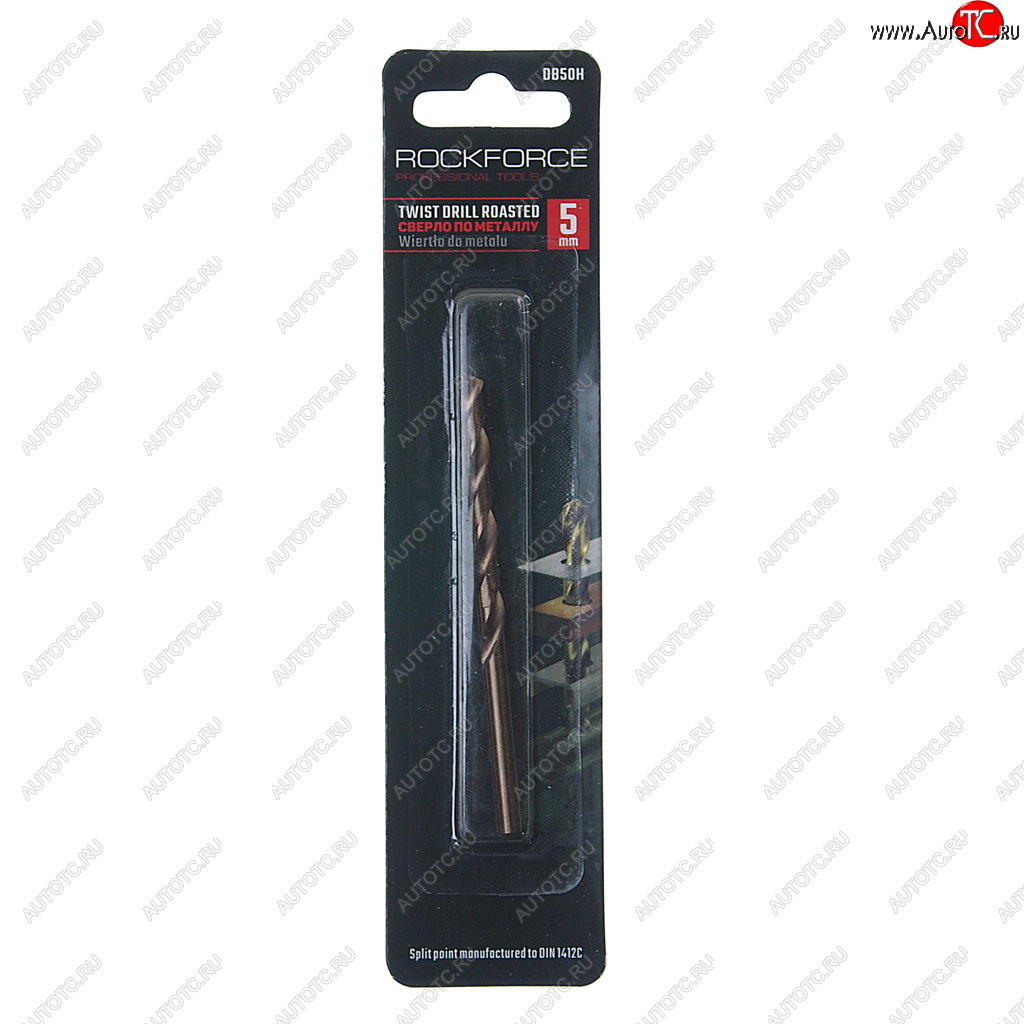 83 р. Сверло по металлу 5.0мм HSS Cobalt ROCKFORCE ROCKFORCE rf-db50h ROCKFORCE rf-db50h  с доставкой в г. Майкоп