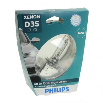 12 799 р. Лампа ксеноновая D3S 35W +150% PK32d-5 4800K блистер (1шт.) Xenon X-Treme Vision Gen2 PHILIPS PHILIPS 42403xv2s1  с доставкой в г. Майкоп. Увеличить фотографию 1