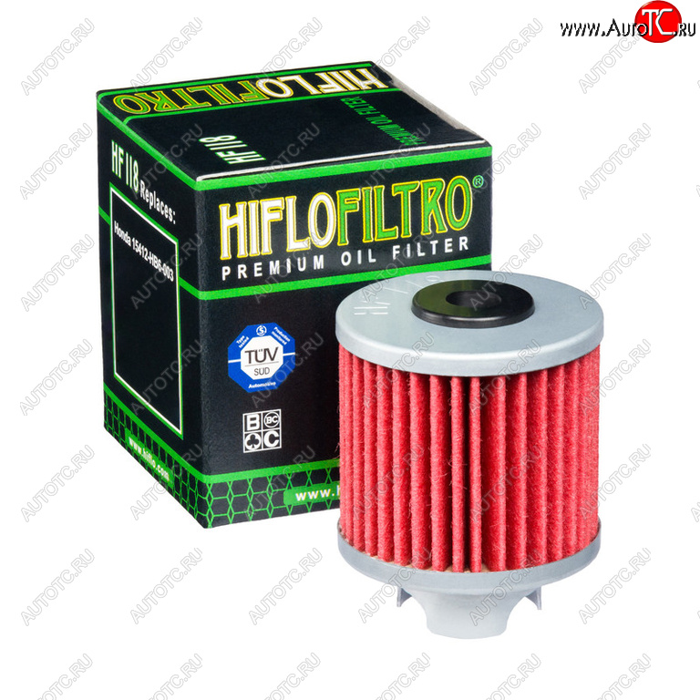 599 р. Фильтр масляный мото HONDA HIFLO FILTRO HIFLO FILTRO hf118  с доставкой в г. Майкоп