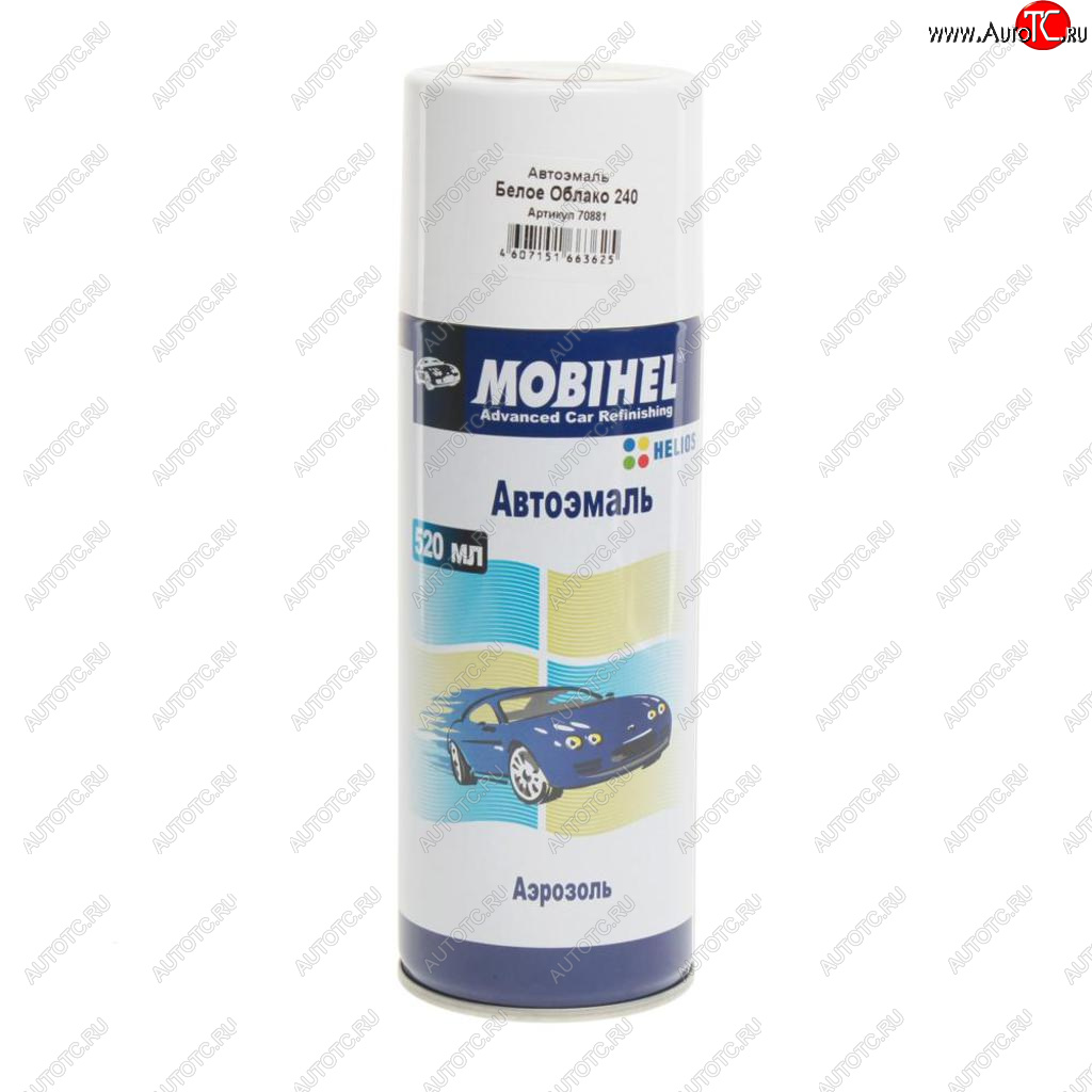 459 р. Краска 240 белое облако UNI металлик аэрозоль 520мл Helios MOBIHEL MOBIHEL 47088102а MOBIHEL 47088102а  с доставкой в г. Майкоп