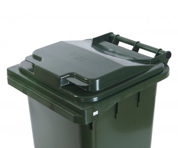 3 369 р. Контейнер мусорный 120л на колесах темно-зеленый 23.C29 IPLAST IPLAST ip-551601  с доставкой в г. Майкоп. Увеличить фотографию 2