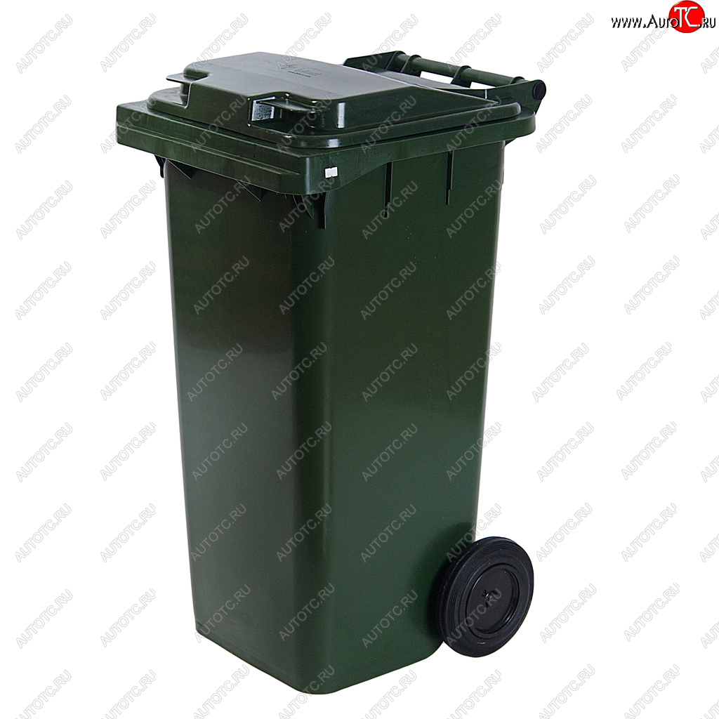 3 369 р. Контейнер мусорный 120л на колесах темно-зеленый 23.C29 IPLAST IPLAST ip-551601  с доставкой в г. Майкоп