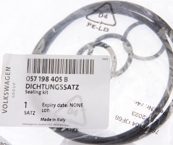 4 469 р. Кольцо уплотнительное VW комплект OE VAG 057198405b  с доставкой в г. Майкоп. Увеличить фотографию 2
