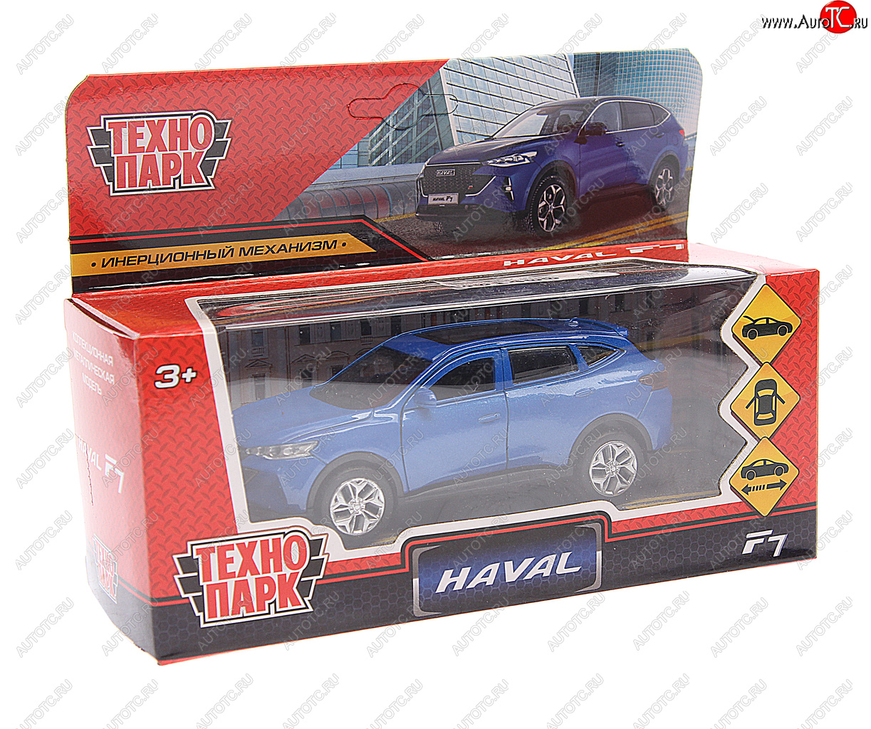1 079 р. Модель автомобиля HAVAL F7 металлическая ТЕХНОПАРК ТЕХНОПАРК f7-12-bu  с доставкой в г. Майкоп