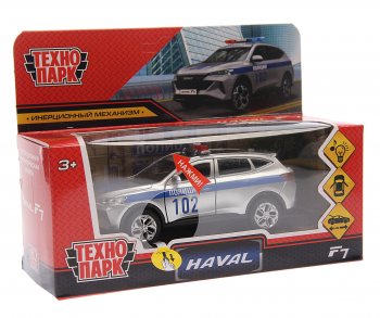 1 449 р. Модель автомобиля HAVAL F7 металлическая (свет, звук) ТЕХНОПАРК ТЕХНОПАРК f7-12slpol-sr  с доставкой в г. Майкоп. Увеличить фотографию 1