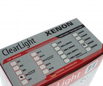 1 159 р. Лампа ксеноновая H4 6000K биксенон (2шт.) CLEARLIGHT CLEARLIGHT lcl 0h4 b60-0ll  с доставкой в г. Майкоп. Увеличить фотографию 4