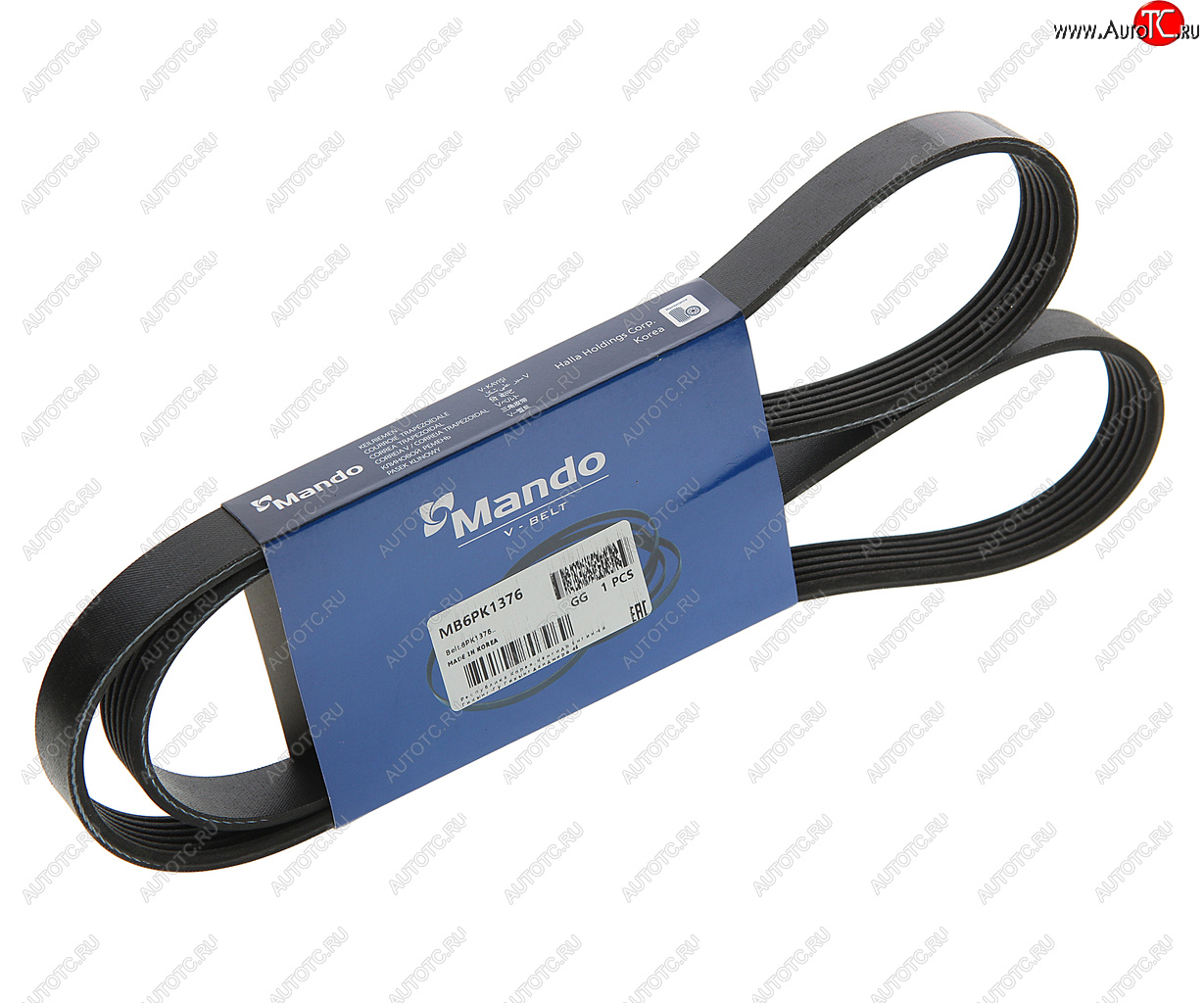 349 р. Ремень приводной поликлиновой 6PK1376 MANDO MANDO mb6pk1376 MANDO mb6pk1376  с доставкой в г. Майкоп