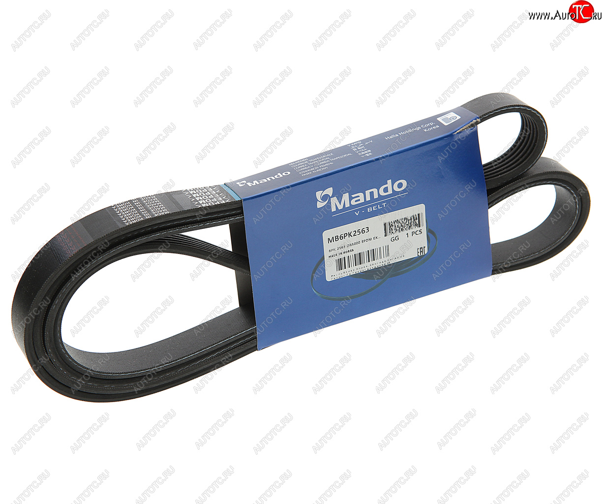 1 599 р. Ремень приводной поликлиновой 6PK2563 MITSUBISHI Outlander (06-) MANDO MANDO mb6pk2563  с доставкой в г. Майкоп