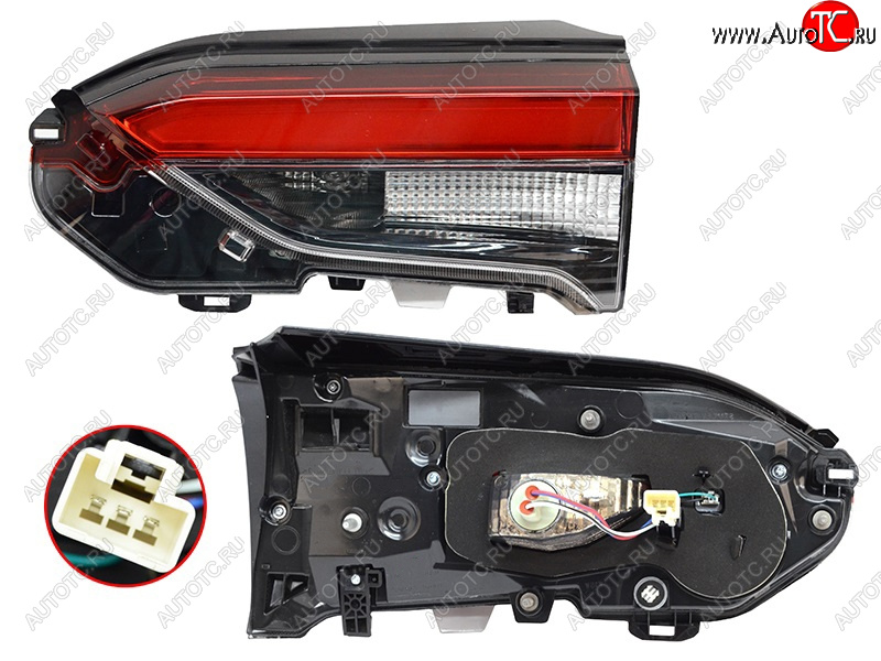 4 499 р. Правый фонарь (LED, внутренний) SAT Toyota RAV4 XA50 5 дв. дорестайлинг (2018-2025)  с доставкой в г. Майкоп