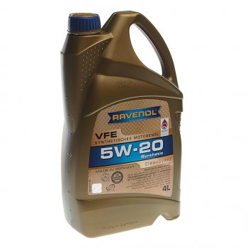 5 299 р. Масло моторное VFE 5W20 синт.4л RAVENOL RAVENOL 1111311-004  с доставкой в г. Майкоп. Увеличить фотографию 1