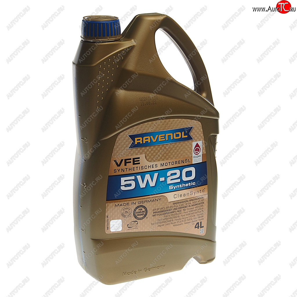 5 299 р. Масло моторное VFE 5W20 синт.4л RAVENOL RAVENOL 1111311-004  с доставкой в г. Майкоп