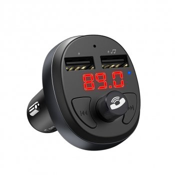 999 р. Устройство зарядное в прикуриватель с трансмиттером (bluetooth,hands free) HOCO HOCO e41 black HOCO e41 black  с доставкой в г. Майкоп. Увеличить фотографию 5