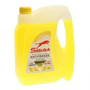 899 р. Антифриз желтый -40C 5кг G12+ SIBIRIA SIBIRIA 963896  с доставкой в г. Майкоп. Увеличить фотографию 1