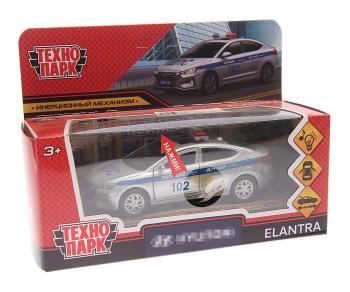 1 449 р. Модель автомобиля HYUNDAI Elantra металлическая (свет, звук) ТЕХНОПАРК ТЕХНОПАРК elantra-12slpol-sr  с доставкой в г. Майкоп. Увеличить фотографию 1