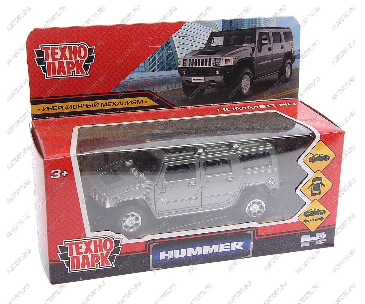 819 р. Модель автомобиля HUMMER H2 металлическая ТЕХНОПАРК ТЕХНОПАРК hum2-12-gy  с доставкой в г. Майкоп