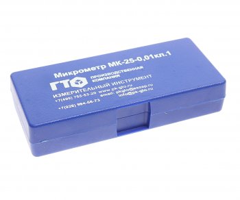 2 099 р. Микрометр 0-25мм 0.01мм в футляре SOVIS SOVIS svs mk 0-25  с доставкой в г. Майкоп. Увеличить фотографию 3