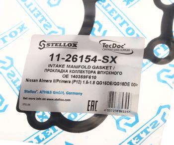 499 р. Прокладка коллектора NISSAN Primera (02-07) впускного STELLOX STELLOX 11-26154-sx  с доставкой в г. Майкоп. Увеличить фотографию 3