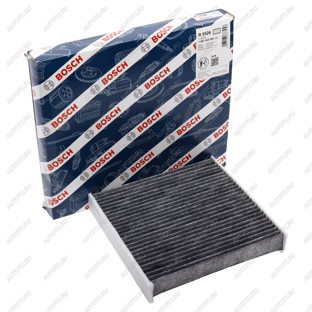 1 299 р. Фильтр воздушный салона HONDA Jazz (02-) FIAT Sedici (06-) BOSCH BOSCH 1987435526 BOSCH 1987435526  с доставкой в г. Майкоп