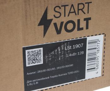 11 199 р. Стартер TOYOTA Avensis (03-) (1.61.8) STARTVOLT STARTVOLT lst1907  с доставкой в г. Майкоп. Увеличить фотографию 4