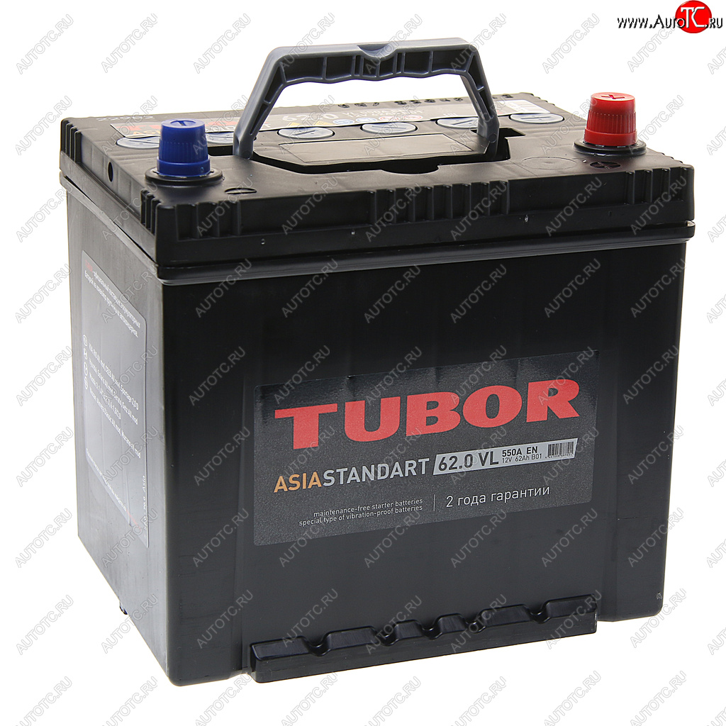 9 849 р. Аккумулятор TUBOR Asia Standart 62Ач обратная полярность TUBOR 6ст62(0) d23l  с доставкой в г. Майкоп