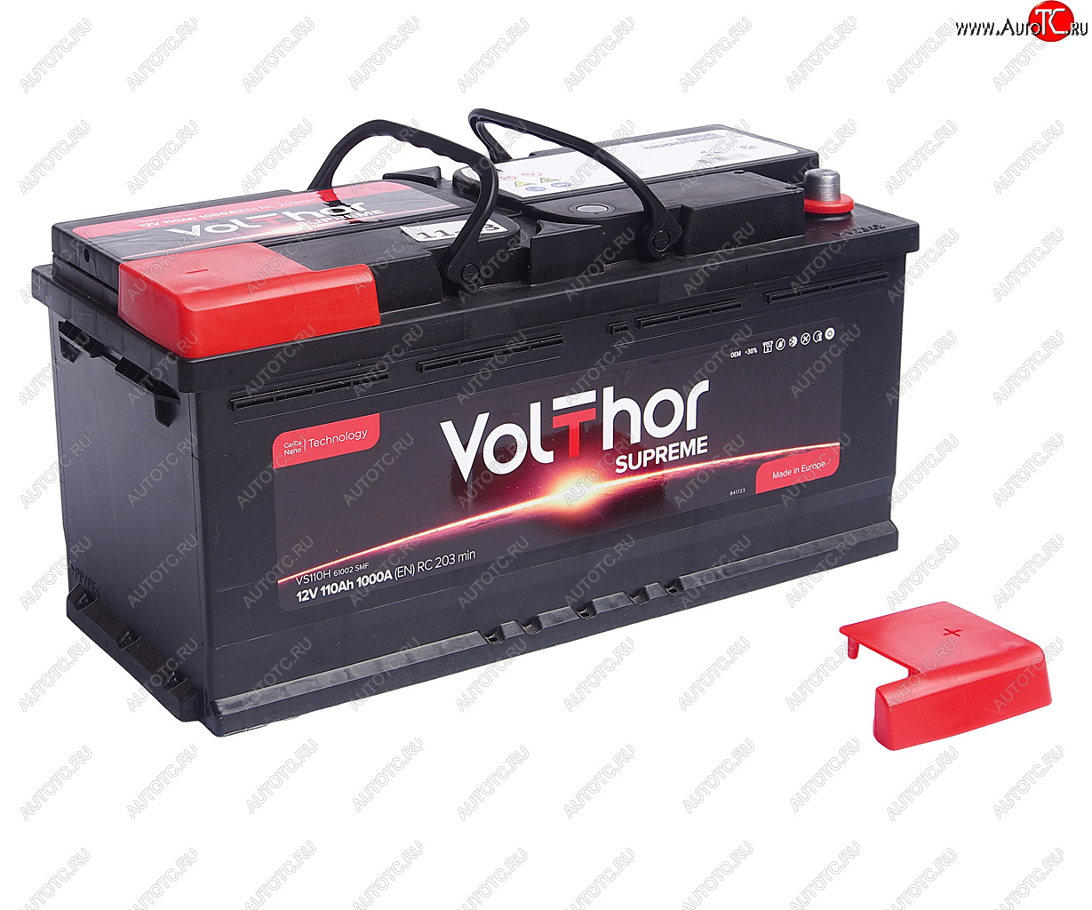 17 749 р. Аккумулятор VOLTHOR Supreme 110Ач обратная полярность VOLTHOR 6ст110(0) 61002  с доставкой в г. Майкоп