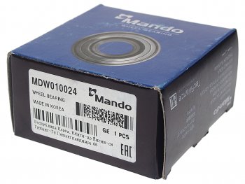 2 279 р. Подшипник ступицы DAEWOO Nexia (R13) передней MANDO MANDO mdw010024  с доставкой в г. Майкоп. Увеличить фотографию 2