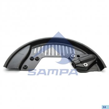 2 489 р. Щиток VOLVO RENAULT барабана тормозного (на сторону) SAMPA SAMPA 033.002  с доставкой в г. Майкоп. Увеличить фотографию 1