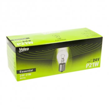 30 р. Лампа 24V P21W BA15s (1шт.) Essential VALEO VALEO 032949  с доставкой в г. Майкоп. Увеличить фотографию 3